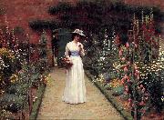 Edmund Blair Leighton Lady in a Garden France oil painting artist